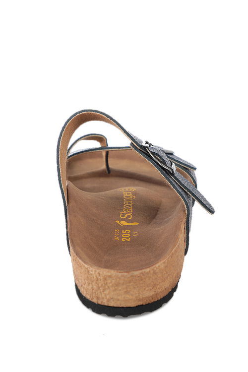 Slazenger LARA Kadın Parmak Arası Mavi Sim Terlik