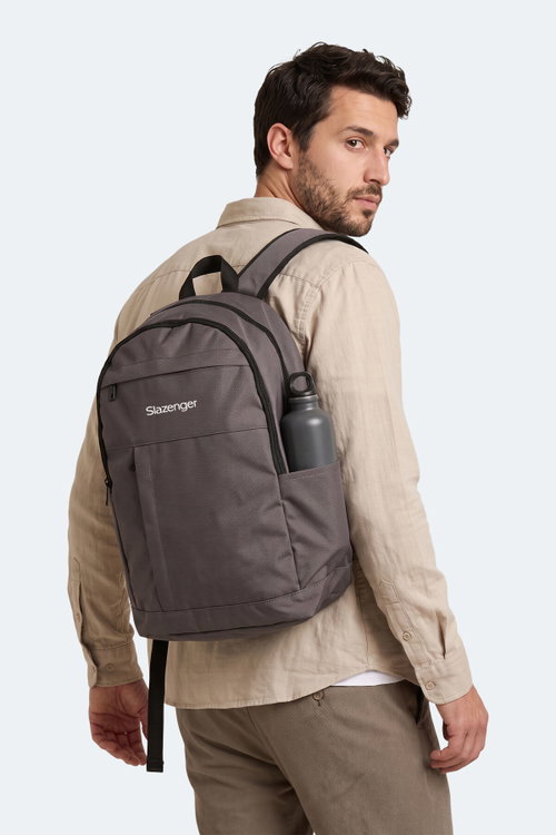 Slazenger LEROY Unisex Koyu Gri Sırt Çantası