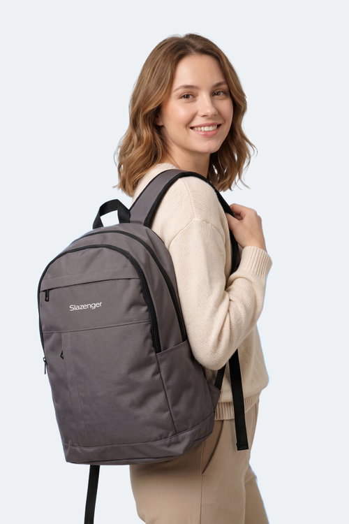 Slazenger LEROY Unisex Koyu Gri Sırt Çantası