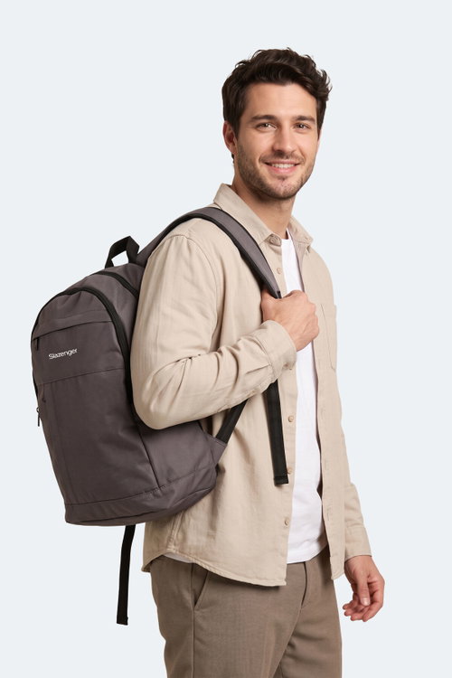 Slazenger LEROY Unisex Koyu Gri Sırt Çantası