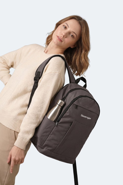 Slazenger LEROY Unisex Koyu Gri Sırt Çantası