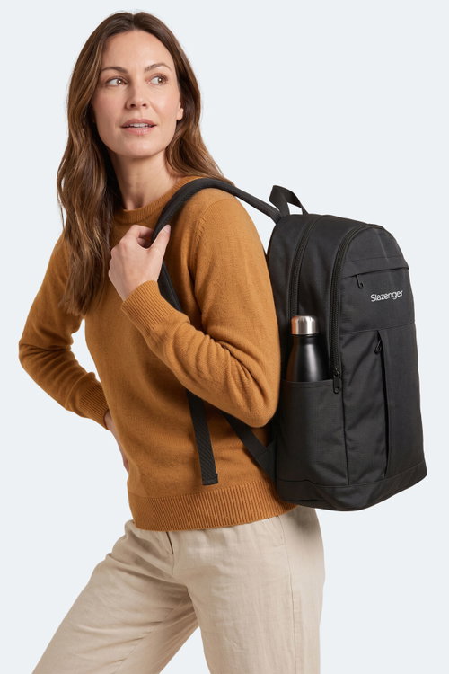 Slazenger LEROY Unisex Siyah Sırt Çantası