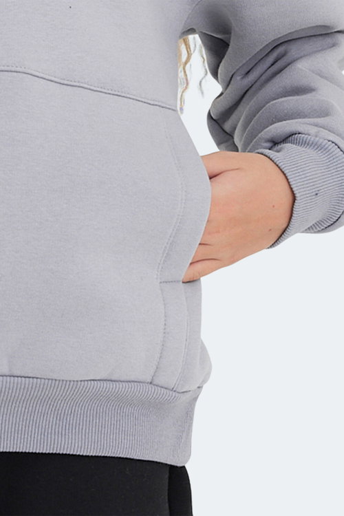 Slazenger LEXUS 2 Lİ SET Erkek Çocuk Kapüşonlu Cepli Lacivert - Taş Gri Sweatshırt