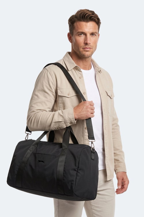 Slazenger LIGHT Unisex Spor Siyah Omuz Çantası