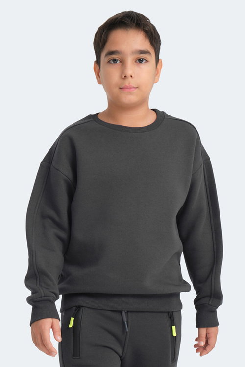 Slazenger LOGAN 2 li set Erkek Çocuk Taş Gri - Koyu Gri Sweatshırt