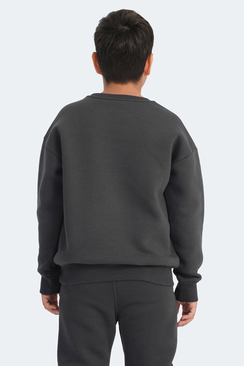 Slazenger LOGAN 2 li set Erkek Çocuk Taş Gri - Koyu Gri Sweatshırt