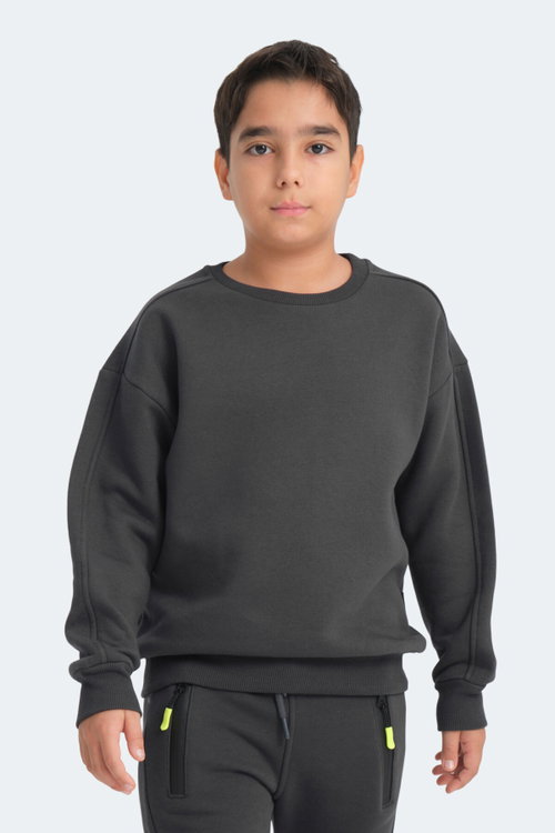 Slazenger LOGAN 2 li set Unisex Çocuk Siyah - Gri Sweatshırt