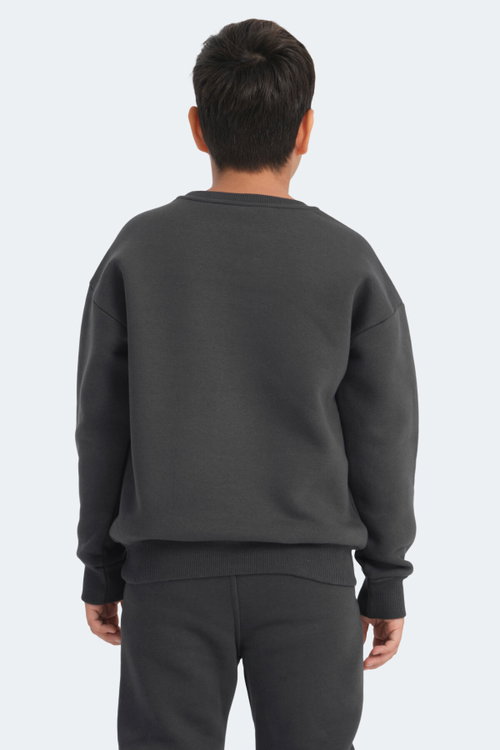 Slazenger LOGAN 2 li set Unisex Çocuk Siyah - Gri Sweatshırt