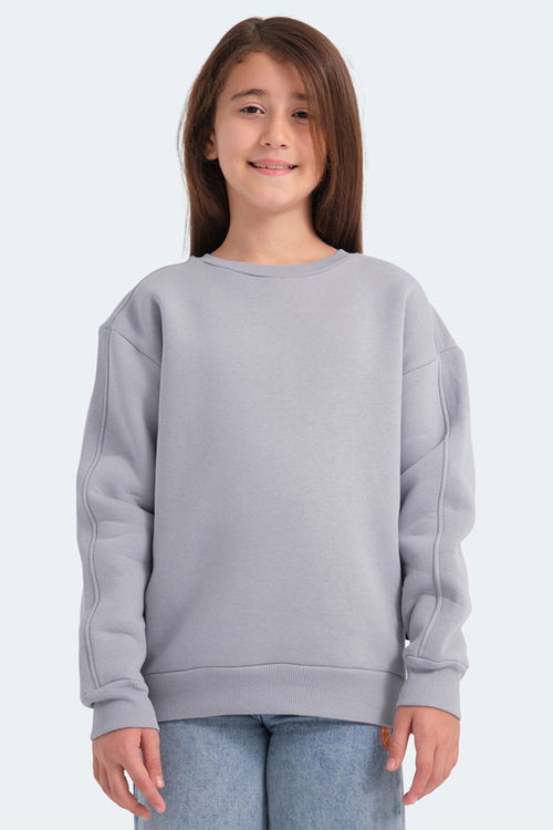 Slazenger LOGAN 2 li set Unisex Çocuk Siyah -Taş Gri Sweatshirt