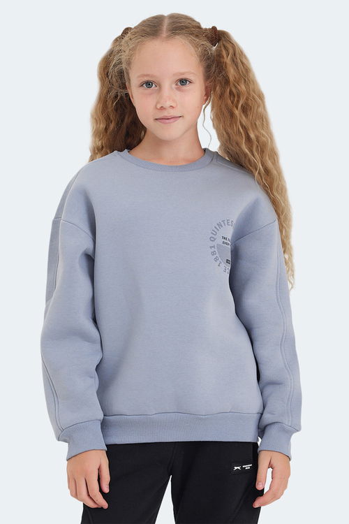 Slazenger LONE 2 li Set Unisex Çocuk Siyah -Taş Gri Sweatshirt
