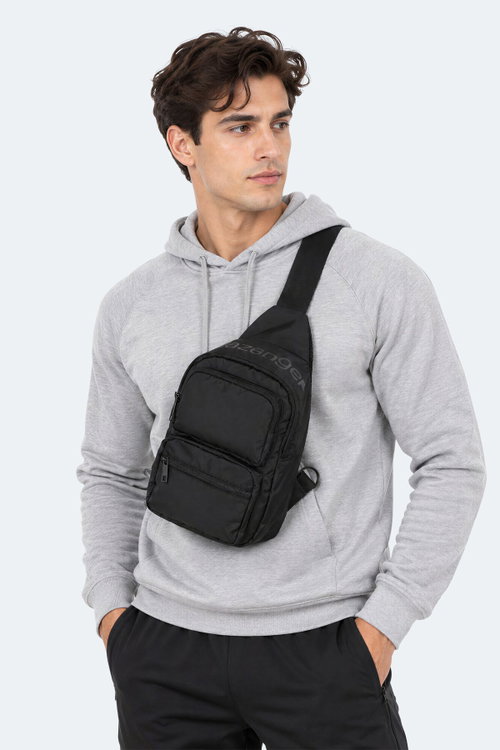 Slazenger LOONY I Unisex Siyah Bel Çantası