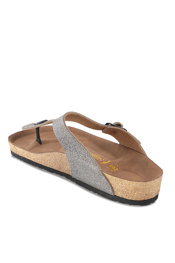 Slazenger LUKE Kadın Parmak Arası Gri / Mor Terlik