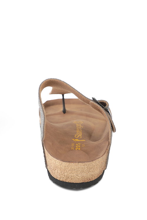 Slazenger LUKE Kadın Parmak Arası Gri / Mor Terlik