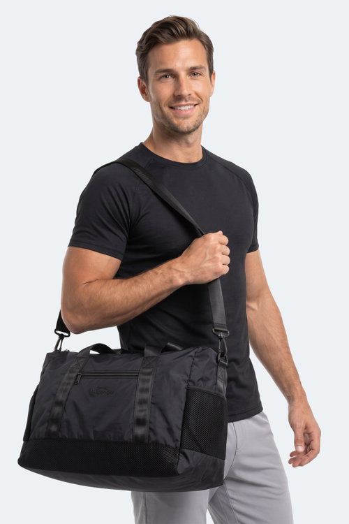 Slazenger LUXE Unisex Spor Siyah Omuz Çantası
