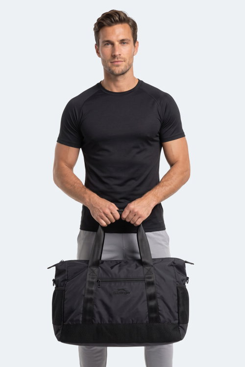 Slazenger LUXE Unisex Spor Siyah Omuz Çantası