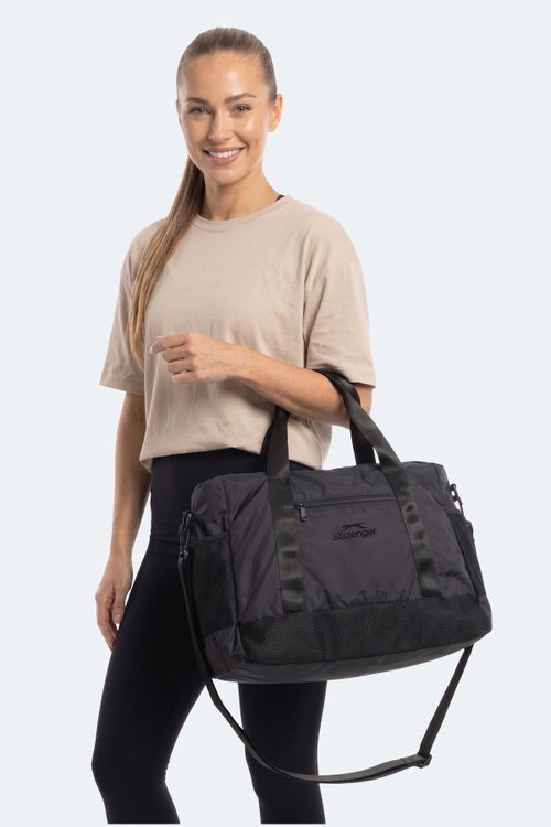 Slazenger LUXE Unisex Spor Siyah Omuz Çantası