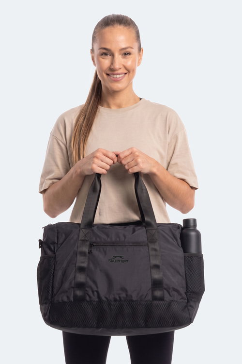 Slazenger LUXE Unisex Spor Siyah Omuz Çantası