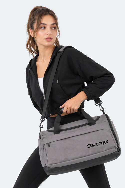 Slazenger LUXERA Unisex Koyu Gri Spor Çantası