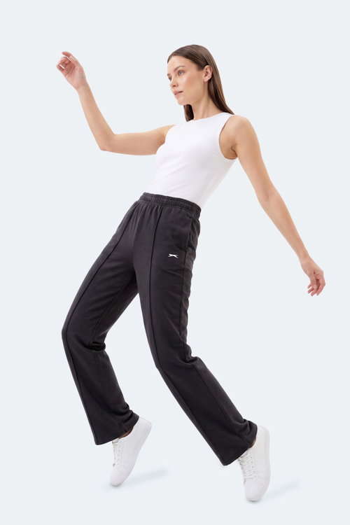 Slazenger MABLE Kadın Bol Paça Siyah Eşofman Altı