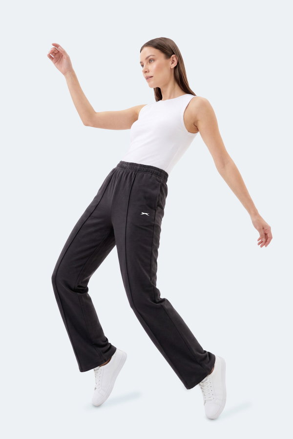 Slazenger MABLE Kadın Bol Paça Siyah Eşofman Altı