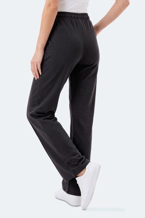 Slazenger MABLE Kadın Bol Paça Siyah Eşofman Altı