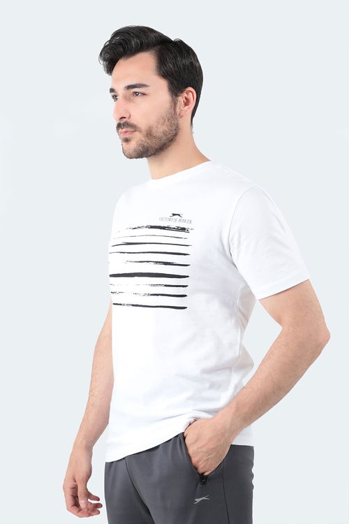 Slazenger MACSEN Erkek T-Shirt Beyaz