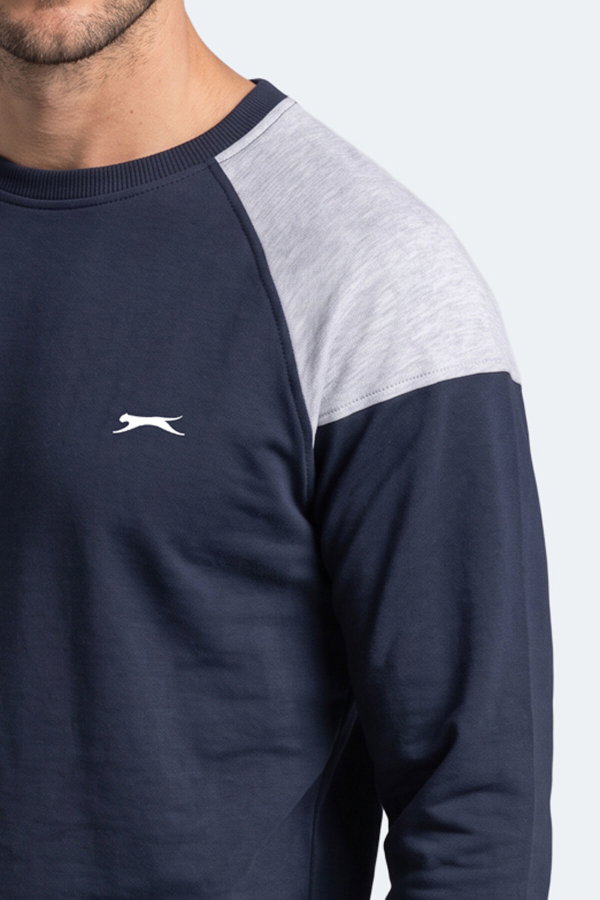Slazenger MADE Erkek Lacivert Sweatshırt
