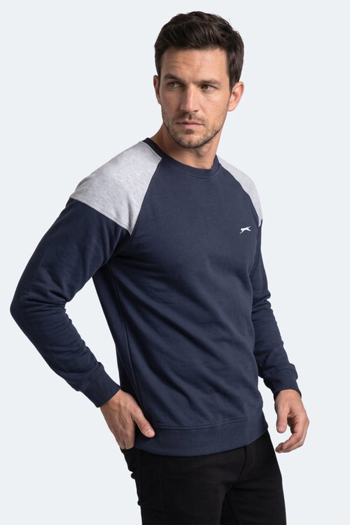 Slazenger MADE Erkek Lacivert Sweatshırt