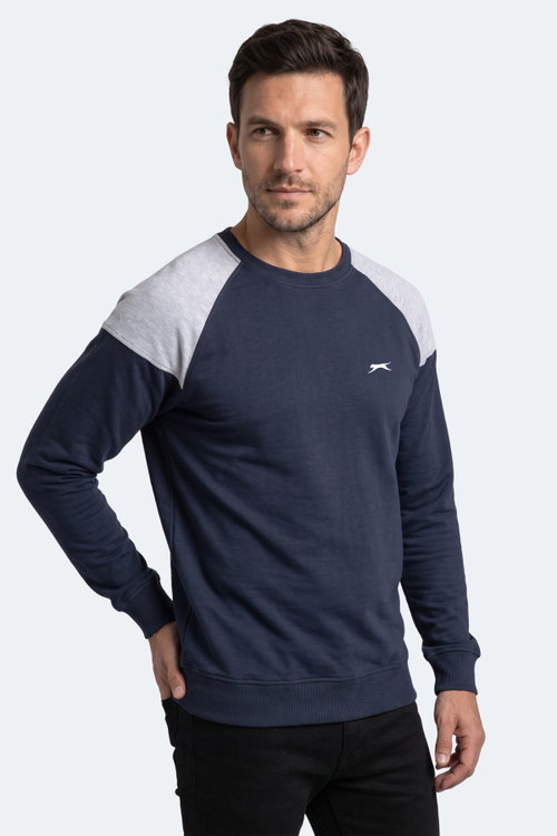 Slazenger MADE Erkek Lacivert Sweatshırt