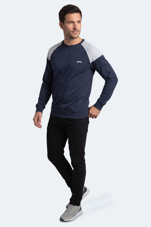 Slazenger MADE Erkek Lacivert Sweatshırt