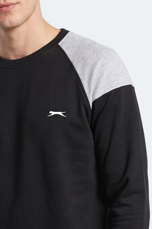 Slazenger MADE Erkek Siyah Sweatshırt