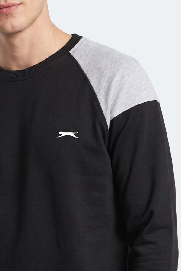 Slazenger MADE Erkek Siyah Sweatshırt
