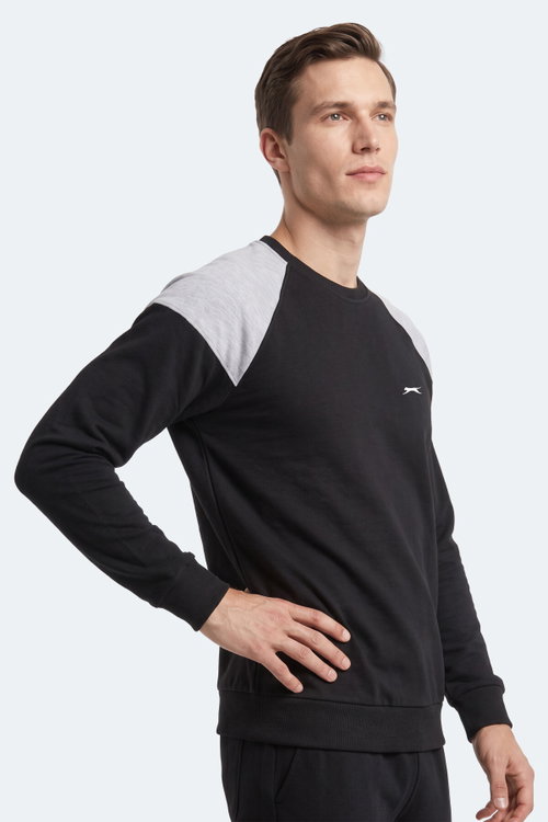 Slazenger MADE Erkek Siyah Sweatshırt