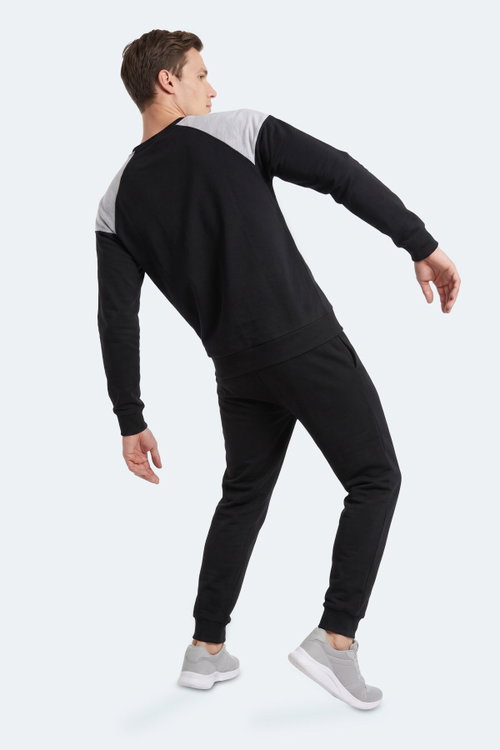 Slazenger MADE Erkek Siyah Sweatshırt