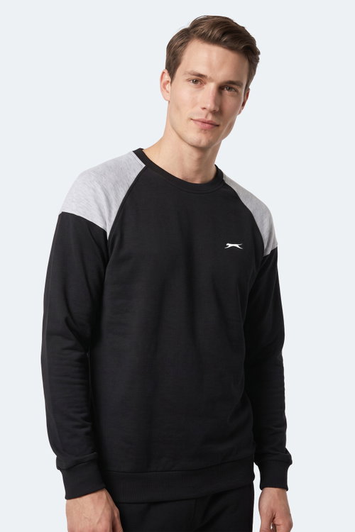 Slazenger MADE Erkek Siyah Sweatshırt