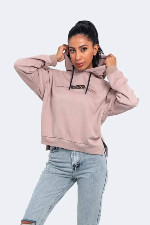 Slazenger MAGNET Kadın Vizon Sweatshirt
