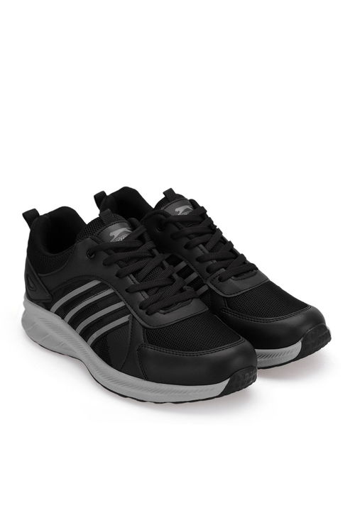 Slazenger MAHIN I Erkek Siyah / Koyu Gri Koşu & Yürüyüş Spor Ayakkabısı