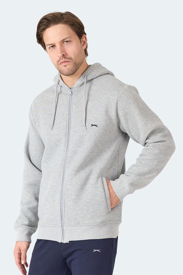 Slazenger MAJESTIC I Erkek Gri / Beyaz Sweatshirt