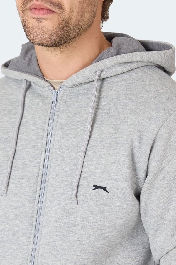 Slazenger MAJESTIC I Erkek Gri / Beyaz Sweatshirt