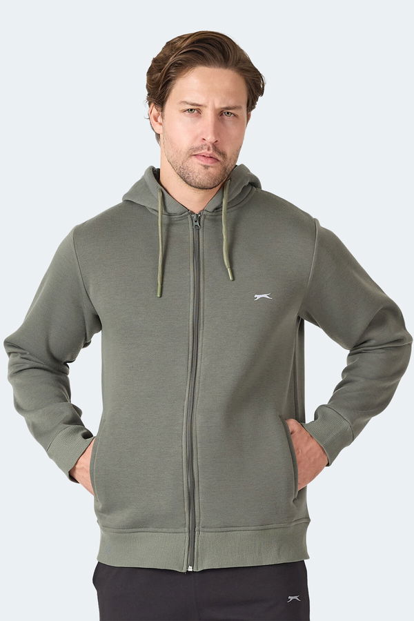 Slazenger MAJESTIC I Erkek Haki Sweatshirt