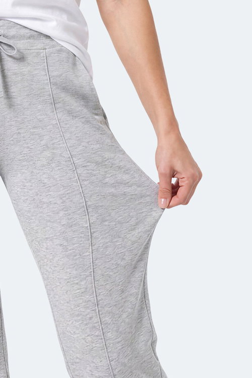 Slazenger MALENA Kadın Bol Paça Flare Gri Pantolon