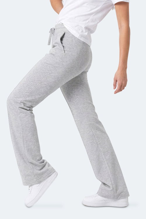 Slazenger MALENA Kadın Bol Paça Flare Gri Pantolon
