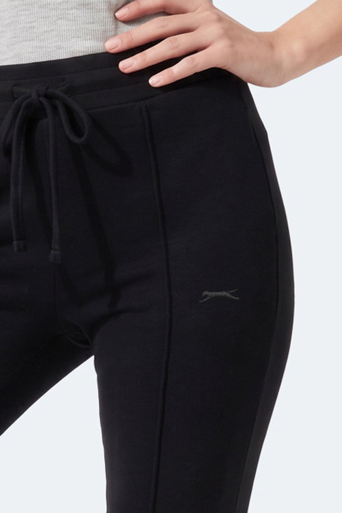 Slazenger MALENA Kadın Bol Paça Siyah Eşofman Altı