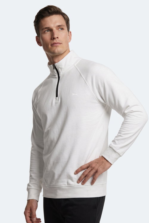 Slazenger MALIKA Erkek Ekru Sweatshırt