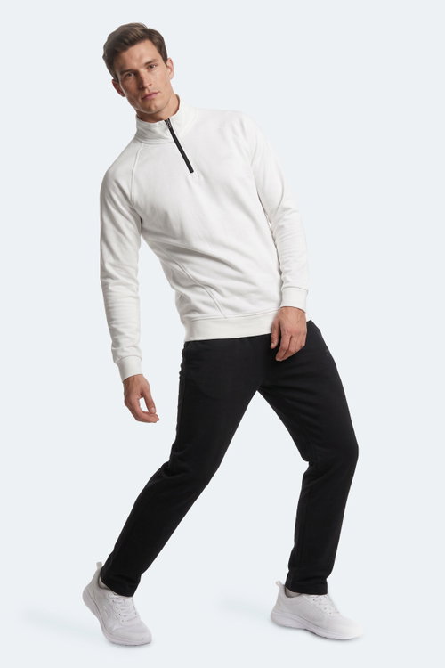 Slazenger MALIKA Erkek Ekru Sweatshırt