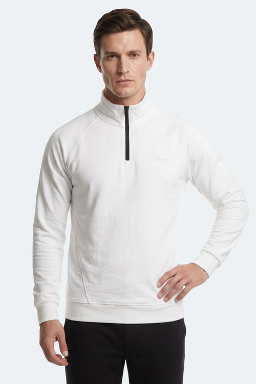 Slazenger MALIKA Erkek Ekru Sweatshırt