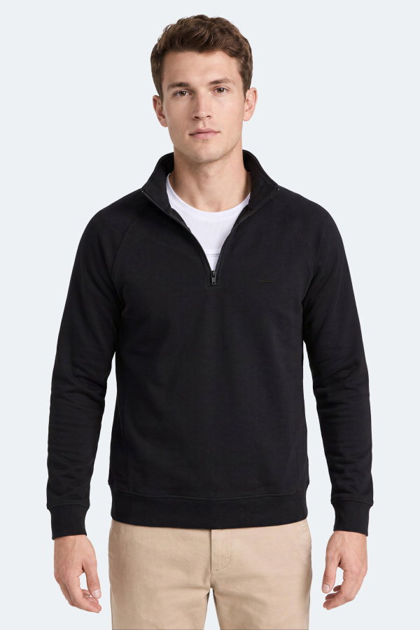 Slazenger MALIKA Erkek Siyah Sweatshırt