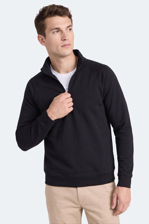 Slazenger MALIKA Erkek Siyah Sweatshırt