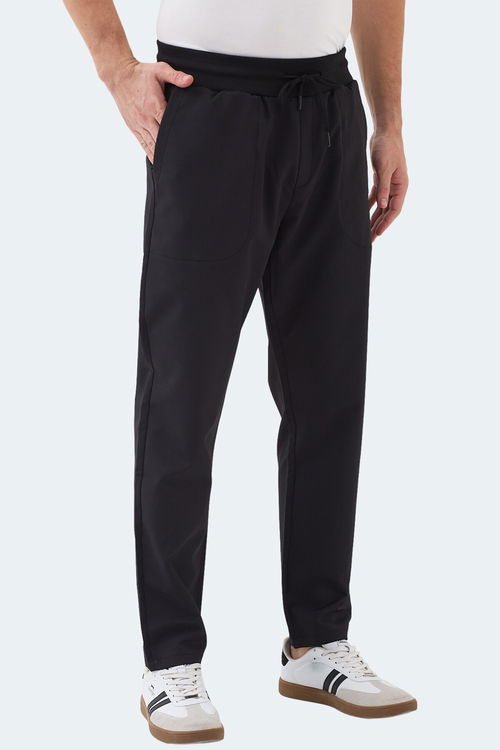 Slazenger MANUS Erkek Cepli Siyah Eşofman Altı