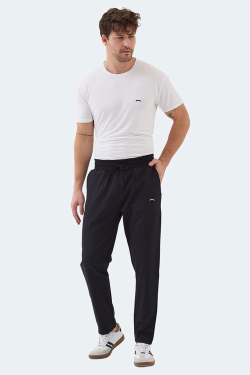 Slazenger MANUS Erkek Cepli Siyah Eşofman Altı